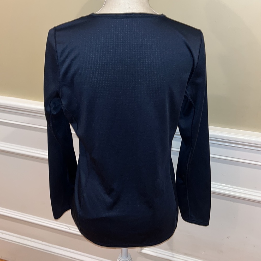 Patagonia Women's Long Sleeve Tee - Navy Blue - Picture 5 of 11
